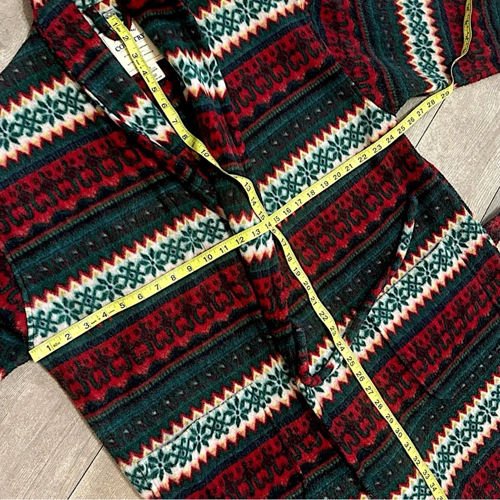 Vintage 90s Victoria’s Secret Country Christmas Robe Faire Isle RARE Women Small - Picture 9 of 16